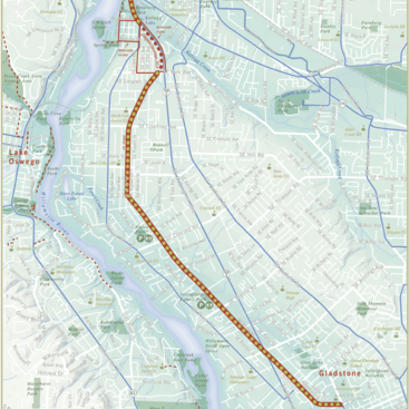 map of the Trolley Trail
