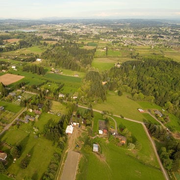 aerial photo of the Sherwood area