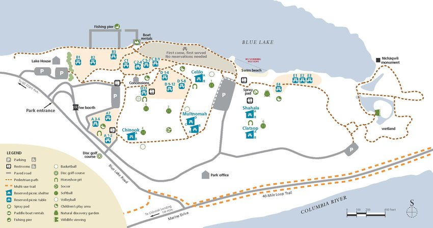 Picnics At Blue Lake Metro   Blue Lake Map 