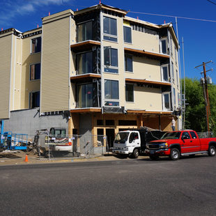 New housing under construction in North Portland