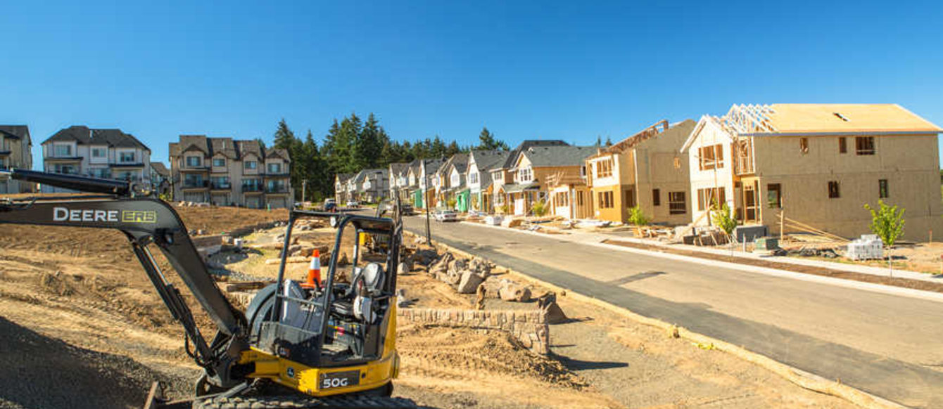 construction at Villebois in Wilsonville
