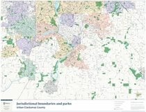 Jurisdictional boundaries and parks: Urban Clackamas County