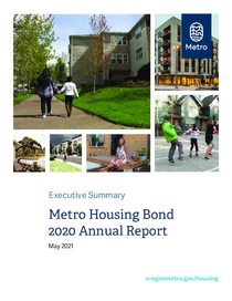 Metro affordable housing bond 2020 annual report executive summary and oversight committee memo