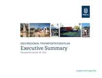 2023 Regional Transportation Plan executive summary