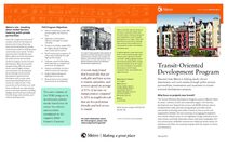 Transit-Oriented Development Program 2014 brochure