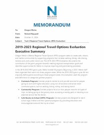 Regional Travel Options 2019-23 grant program evaluation executive summary