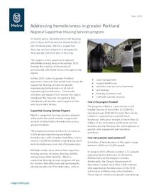 Supportive housing services: fact sheet
