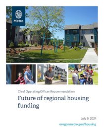 COO recommendation: Future of regional housing funding