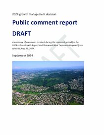 Draft summary of public comments- 2024 Urban Growth Report 