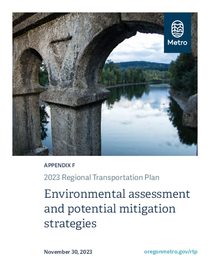 2023 Regional Transportation Plan Appendix F: Environmental assessment and potential mitigation strategies