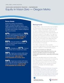 2020 FHWA Oregon Metro Safety Equity fact sheet