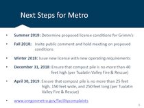 Next steps and statement from Jeff Grimm: July 19, 2018