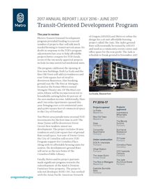 Transit-Oriented Development 2017 Annual Report