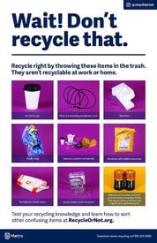 Wait! Don't recycle that – English poster