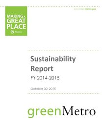 2014-15 Sustainability Report