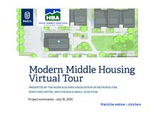 Missing Middle Housing projects