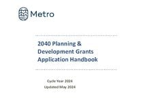 2040 planning and development grants 2024 application handbook
