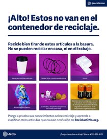 Wait! Don't recycle that – Spanish flyer