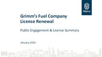 Grimm's Fuel Company License Renewal public engagement summary