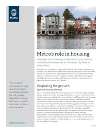 Metro's role in housing