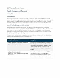 82nd Avenue Transit Project public engagement summary