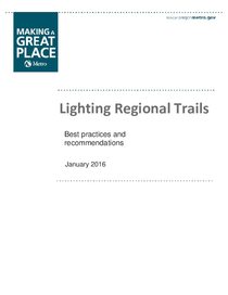 Best practices: Lighting regional trails