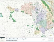  Jurisdictional boundaries and parks: Urban Washington County