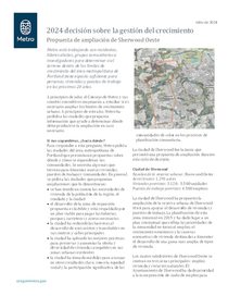 Ficha informativa de la propuesta de ampliación de Sherwood Oeste 