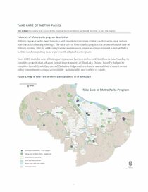 2023-2024 Take care of Metro parks program snapshot