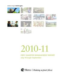 2010-11 quarter 1 management report