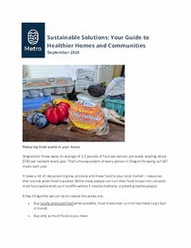 Sustainable solutions newsletter - September 2024