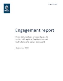 2025-27 RFFA public comment report