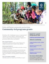 2024 Community-led grants flyer