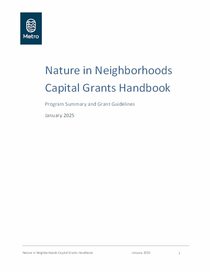 2025 Capital Grants Pre-application handbook