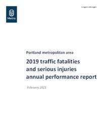 2015-19 Traffic fatalities and serious injuries annual performance report