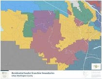 Residential hauler franchise boundaries: Washington County