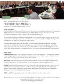 Project outcomes and goals for June 23, 2014