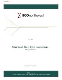 Appendix 9: Sherwood West employment area assessment