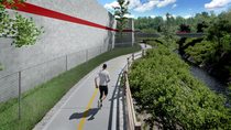 Constrained regional trail rendering
