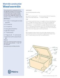Cómo construir un contenedor para compostaje con lombrices – solo en inglés