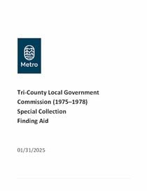 Tri-County Local Government Commission Special Collection Finding Aid