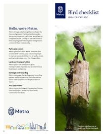 Bird checklist for print