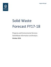 Solid Waste Forecast FY17-18