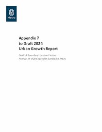 2024 UGR Appendix 7: Goal 14 Analysis of UGB Expansion Candidate Areas: List of Contents, Introduction and Methodology