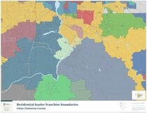 Residential hauler franchise boundaries: Clackamas County