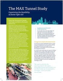 The MAX Tunnel Study fact sheet
