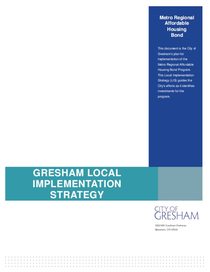 City of Gresham's local implementation strategy