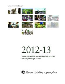 2012-13 quarter 3 management report