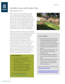 Spring lawn care and dressing sustainably May 2021