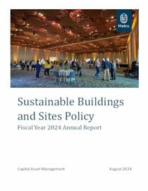 Sustainable Buildings and Sites Policy FY 2024 annual report